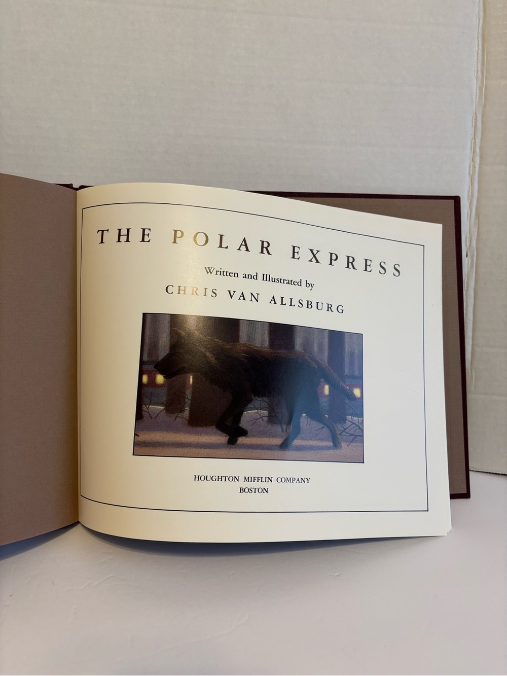The Polar Express by Chris Van Allsburg 1985 Hardcover Book No Jacket Cover